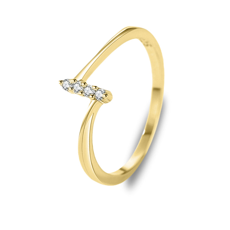 The Milan - Women's Linear Sapphire Ring