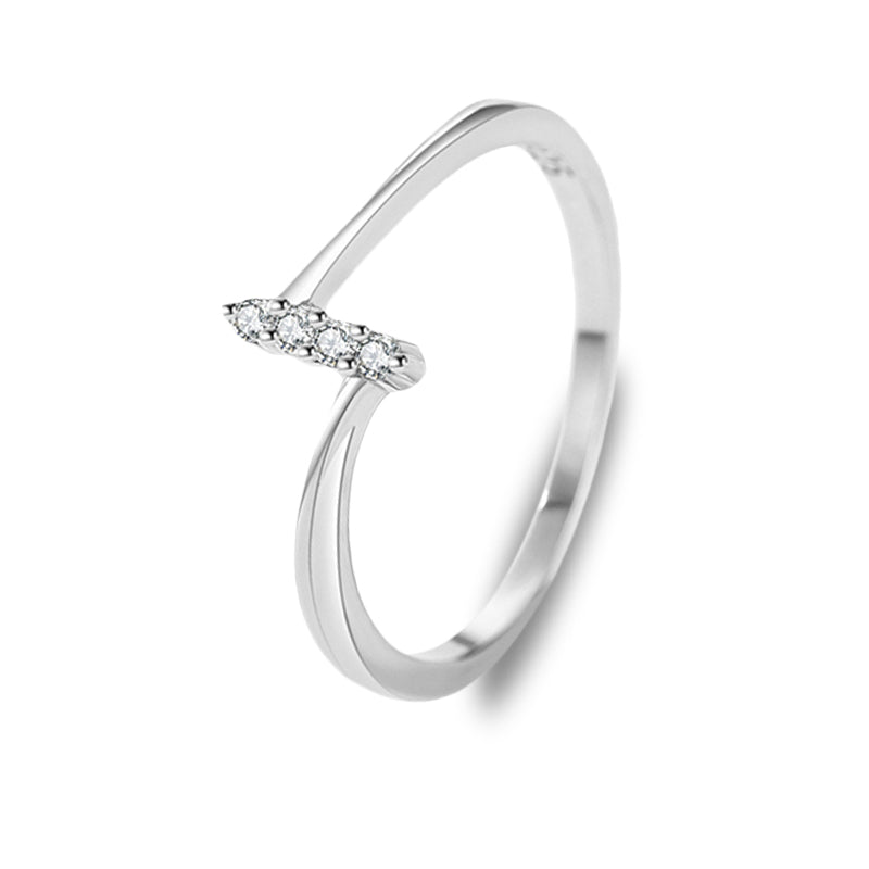 The Ava - Women's Linear Sapphire Ring