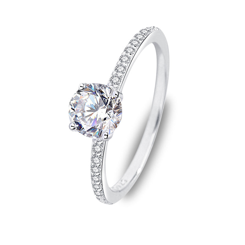 The Hazel - Women's 1.0 crt Moissanite Diamond Ring