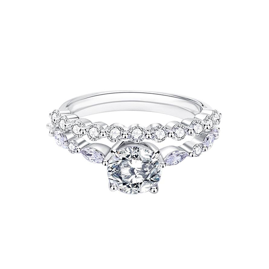 The Sora - Women's 1.0 crt Moissanite Diamond Ring