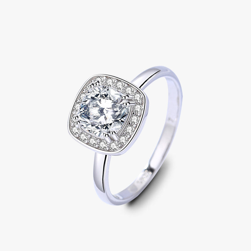 The Jasmine - Women's 1.0 crt Moissanite Diamond Ring