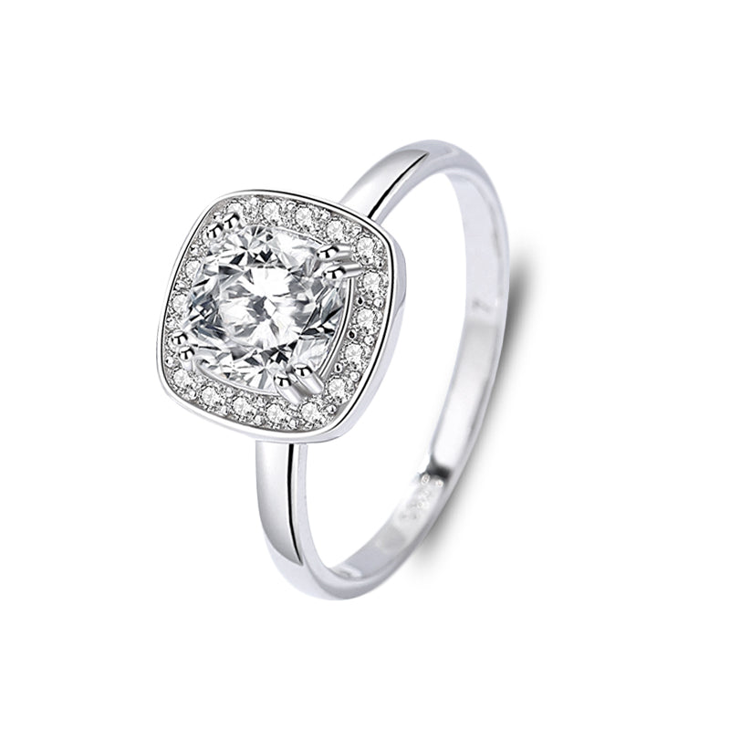 The Jasmine - Women's 1.0 crt Moissanite Diamond Ring