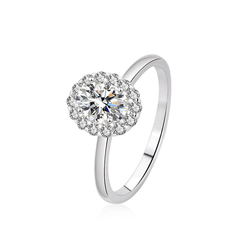 The Aurora - Women's 1.0 crt Moissanite Diamond Ring