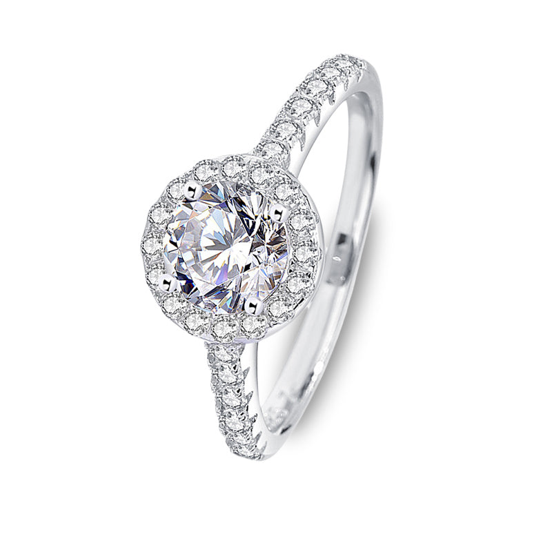 The Ariana - Women's 1.0 crt Moissanite Diamond Ring