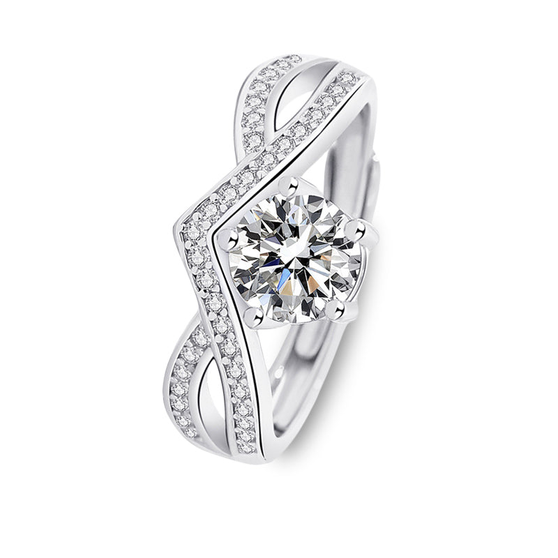 The Margot - Women's 1.0 crt Moissanite Diamond Ring