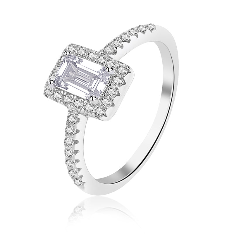 The Valencia - Women's 0.8 crt Moissanite Diamond Ring