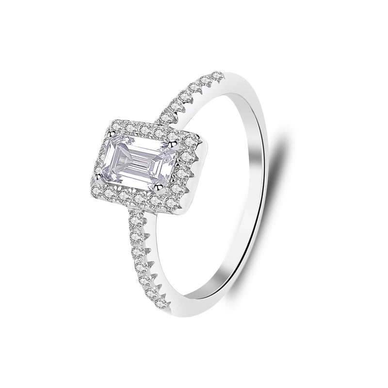 The Valencia - Women's 0.8 crt Moissanite Diamond Ring