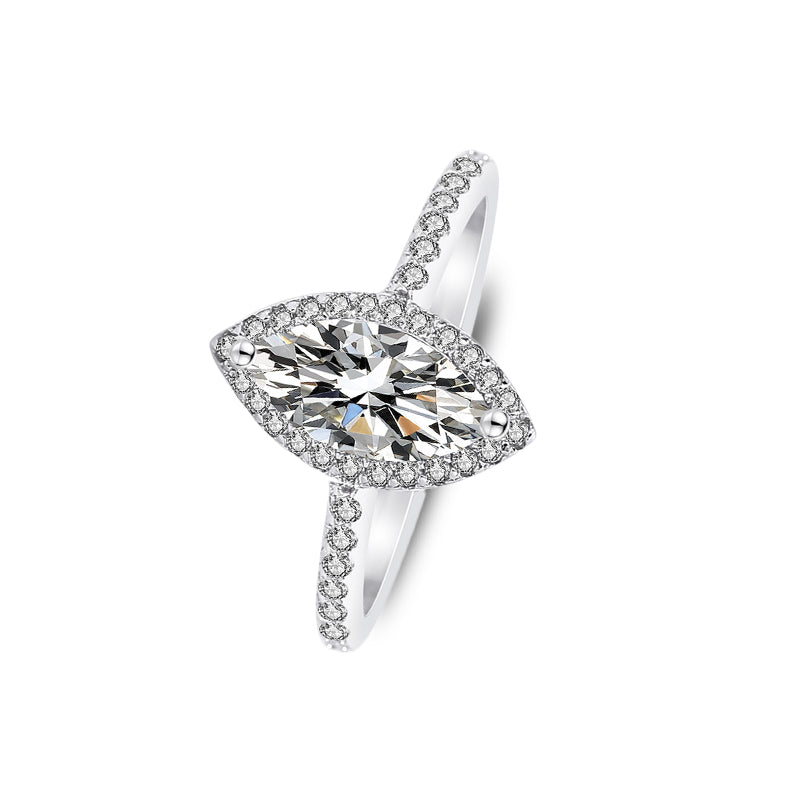 The Vivienne  - Women's 1.0 crt Moissanite Diamond Ring