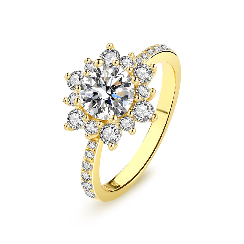 The Chloe - Women's 1.0 crt Moissanite Diamond Ring