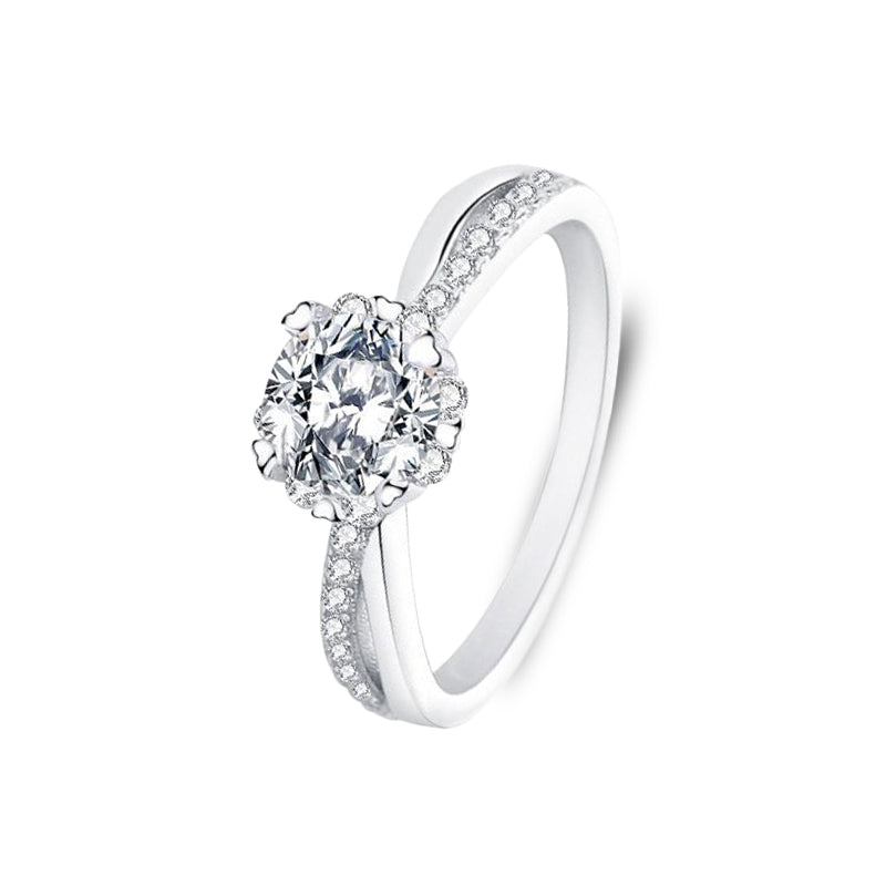 The Grace - Women's 1.0 crt Moissanite Diamond Ring