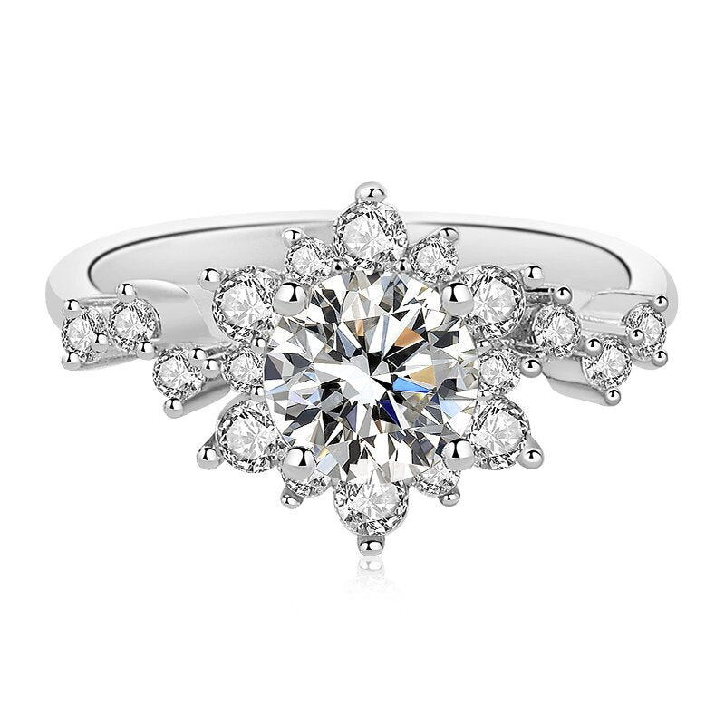 The Bella - Women's 1.0 crt Moissanite Diamond Ring