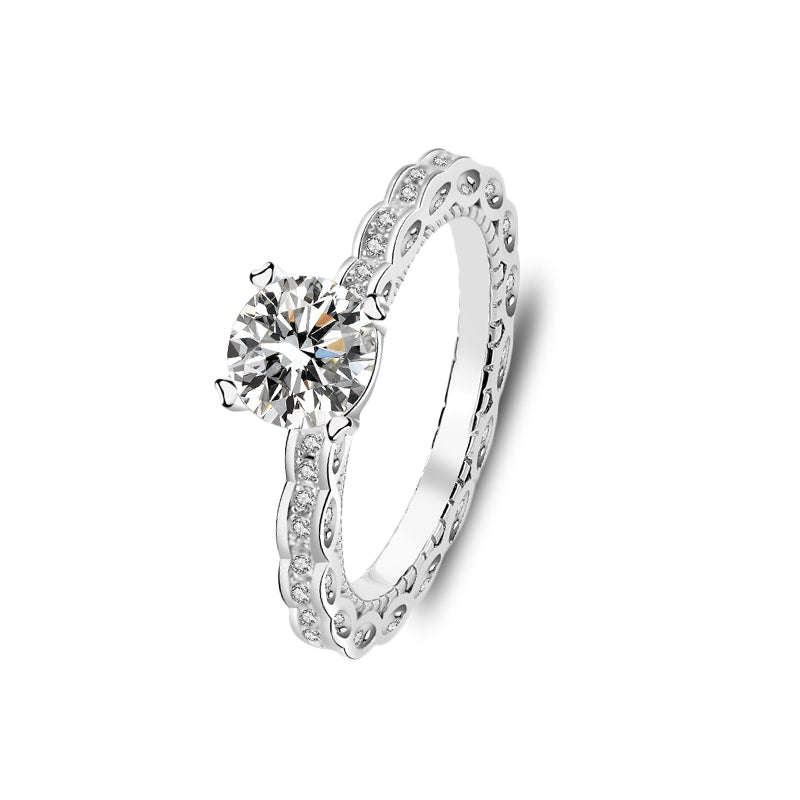 The Josephine - Women's 1.0 crt Moissanite Diamond Ring