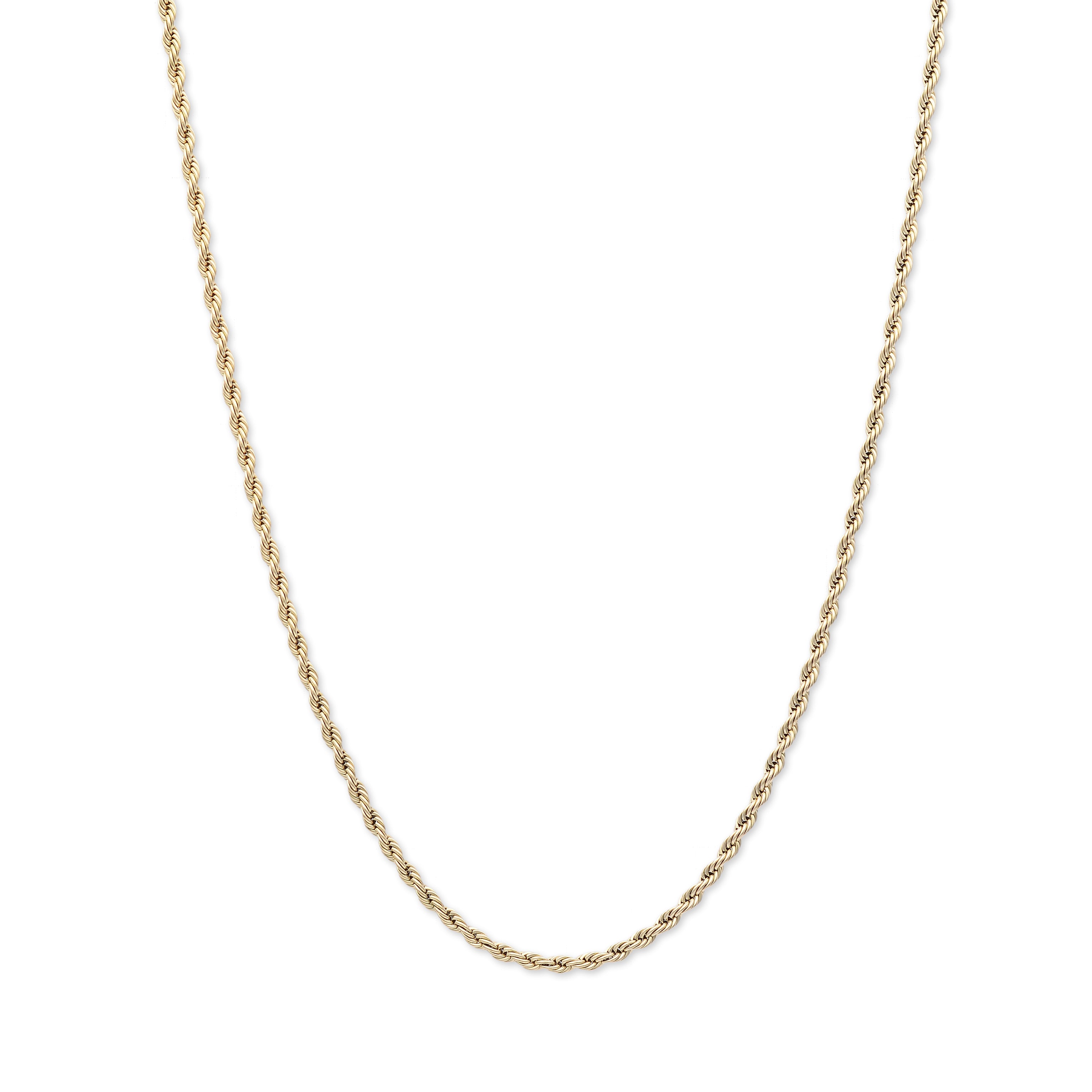 3mm Rope Necklace (Gold)