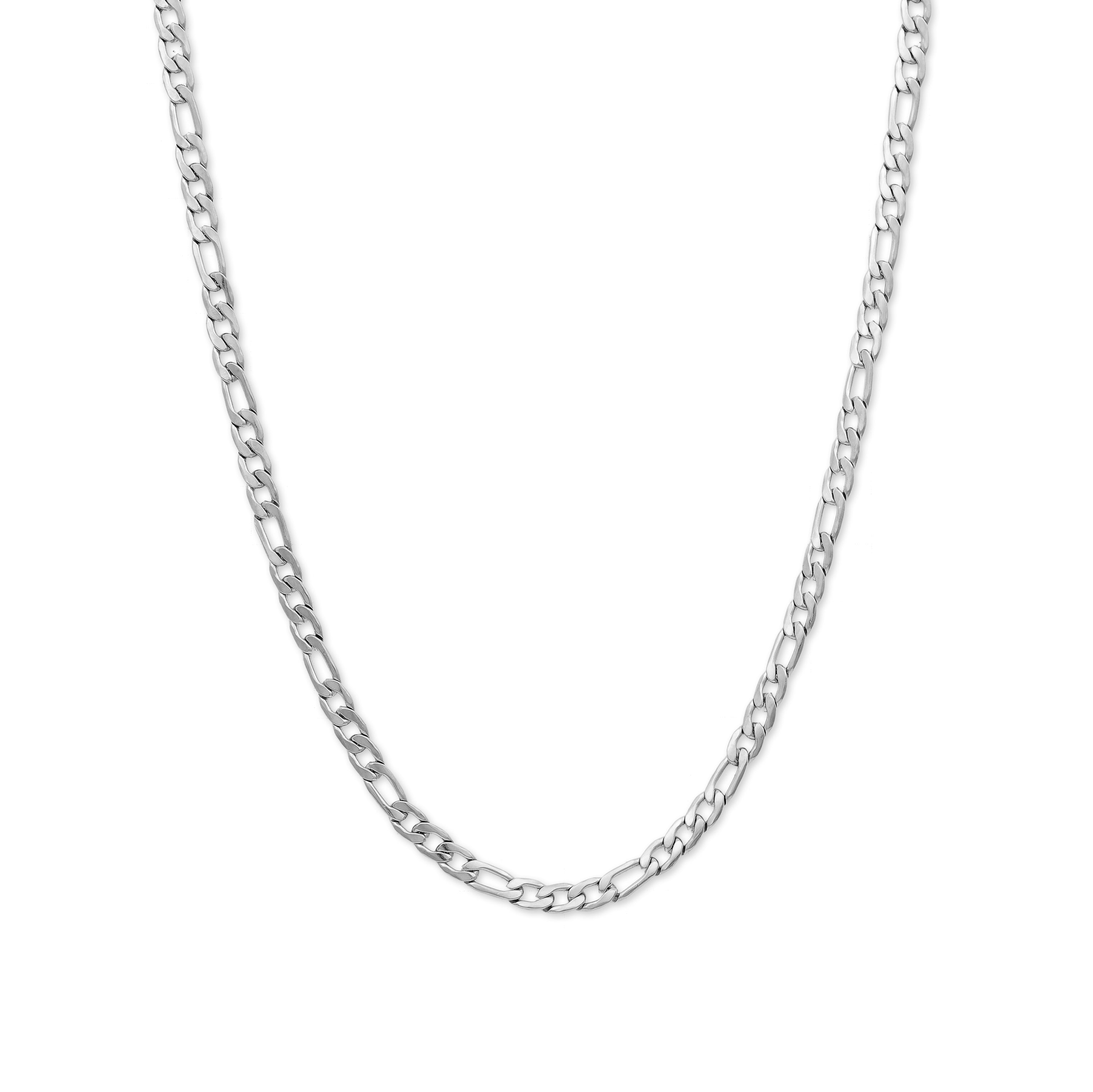 5mm Figaro Necklace (Silver)