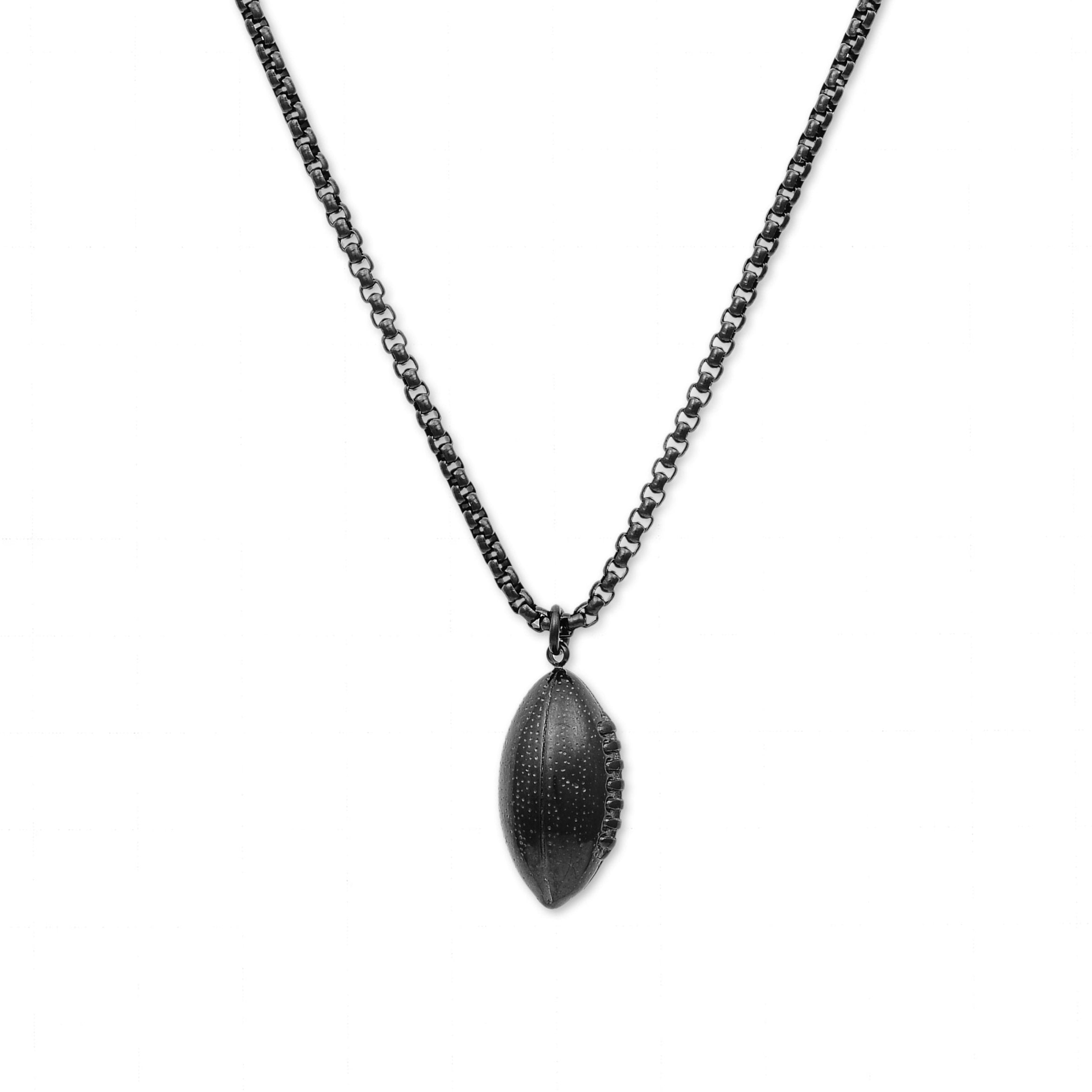 Football AFL Pendant Necklace (Black)