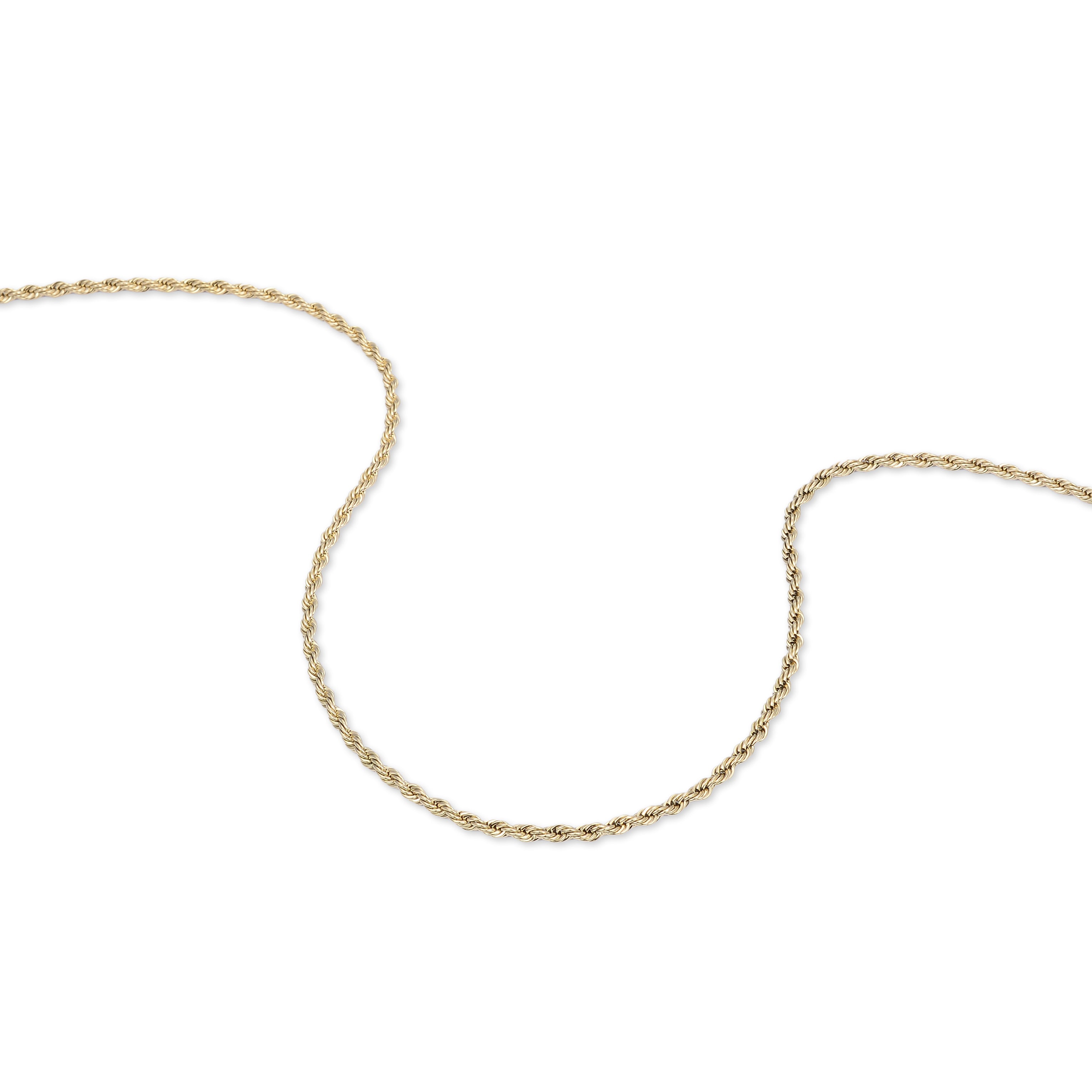 3mm Rope Necklace (Gold)