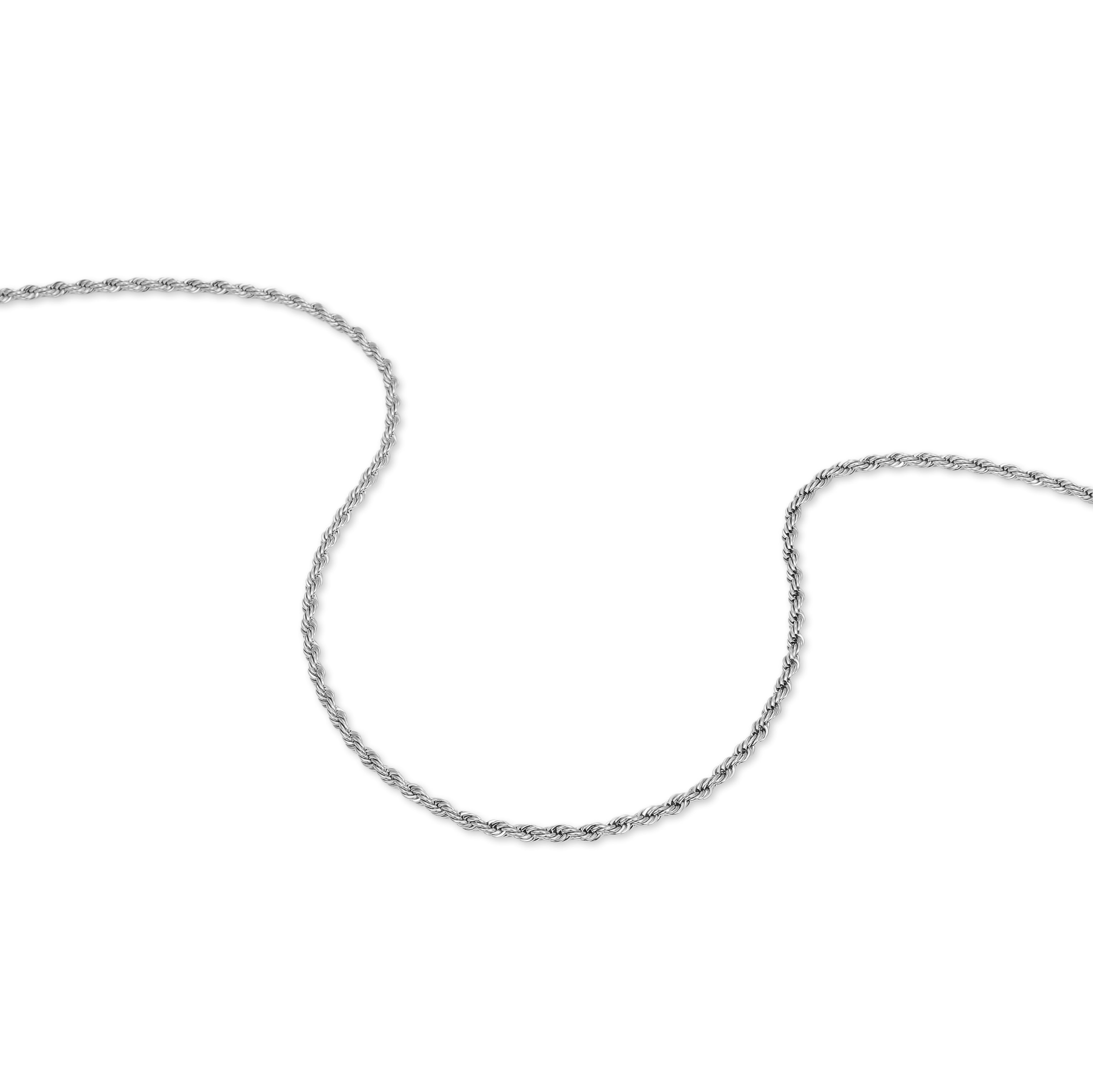 3mm Rope Necklace (Silver)