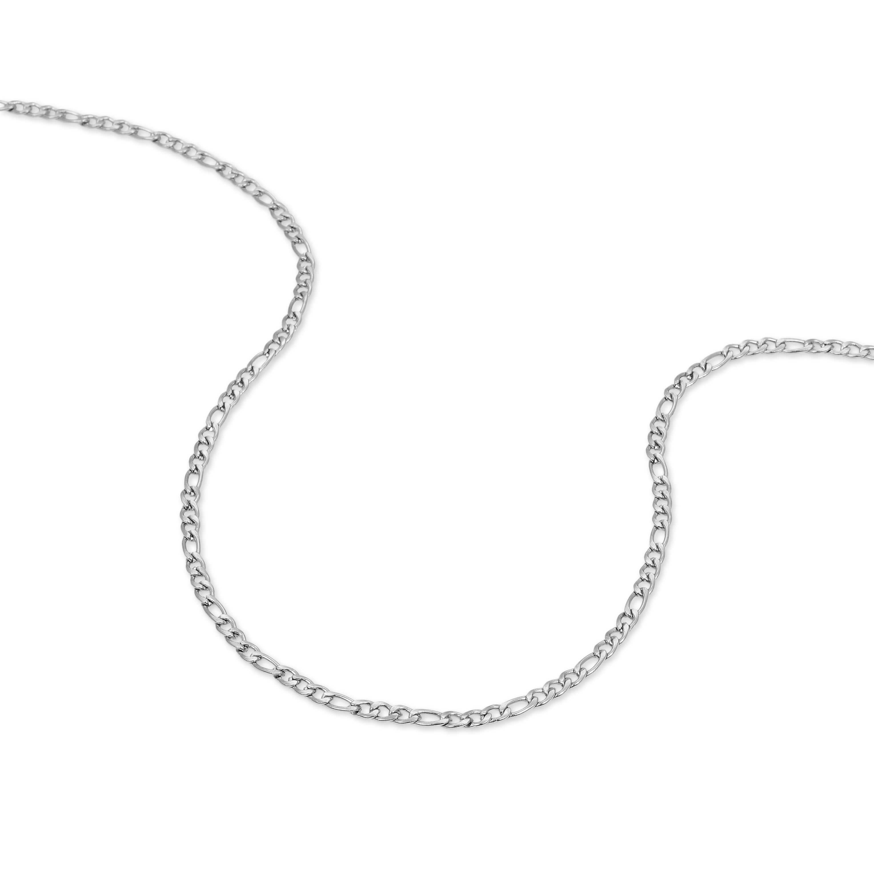 3mm Figaro Necklace (Silver)