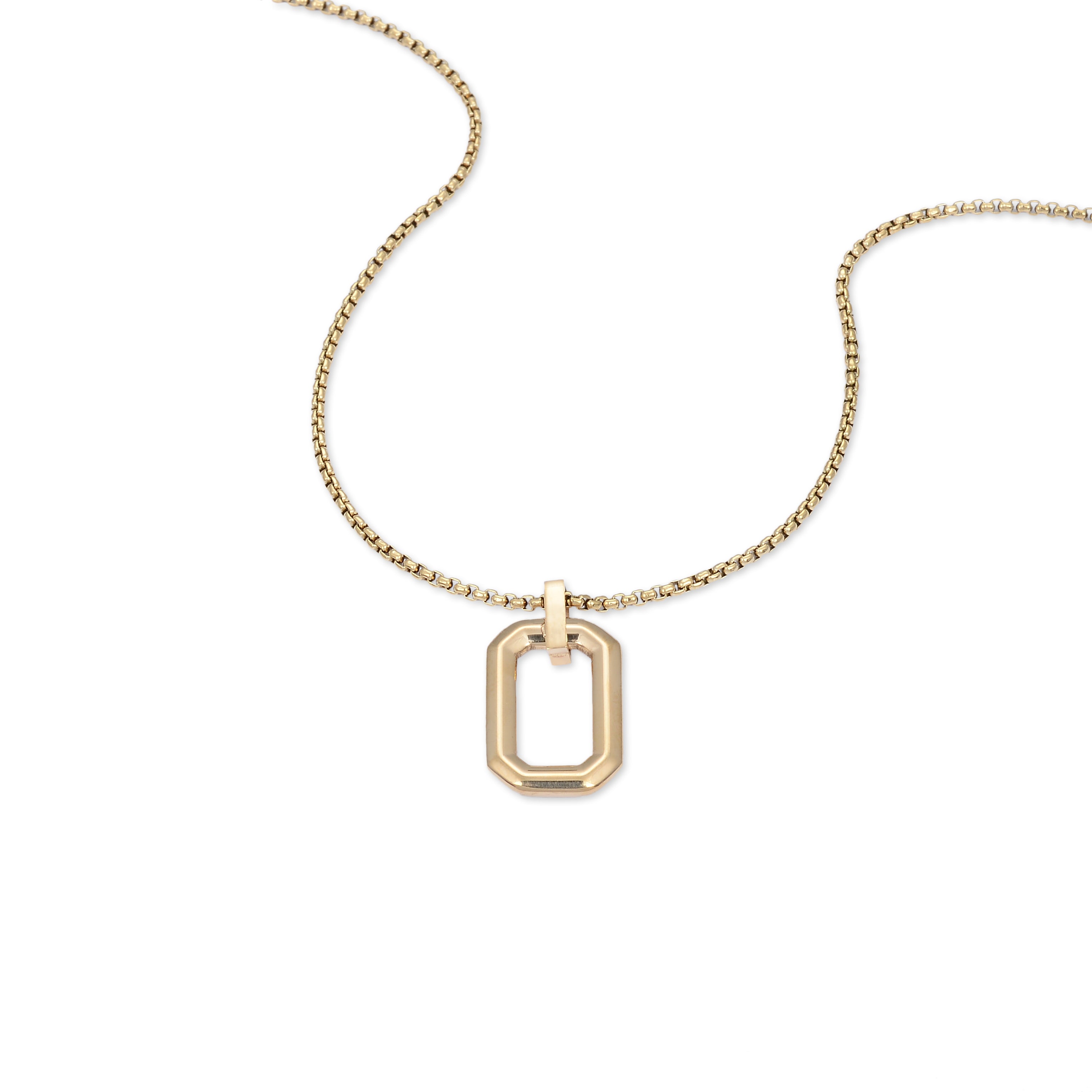 Geometric Link Necklace (Gold)