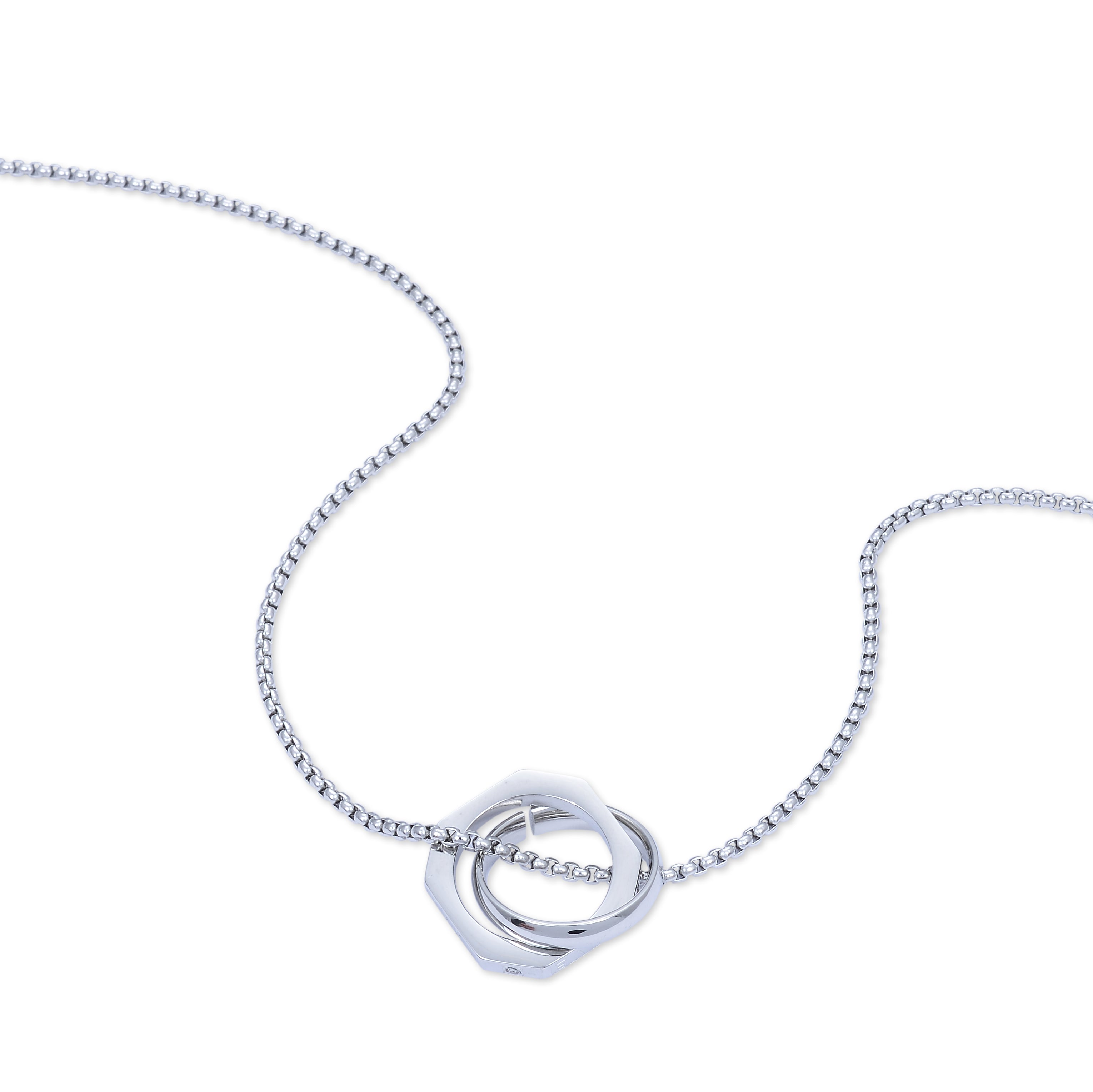 Eternity Circle Necklace (Silver)