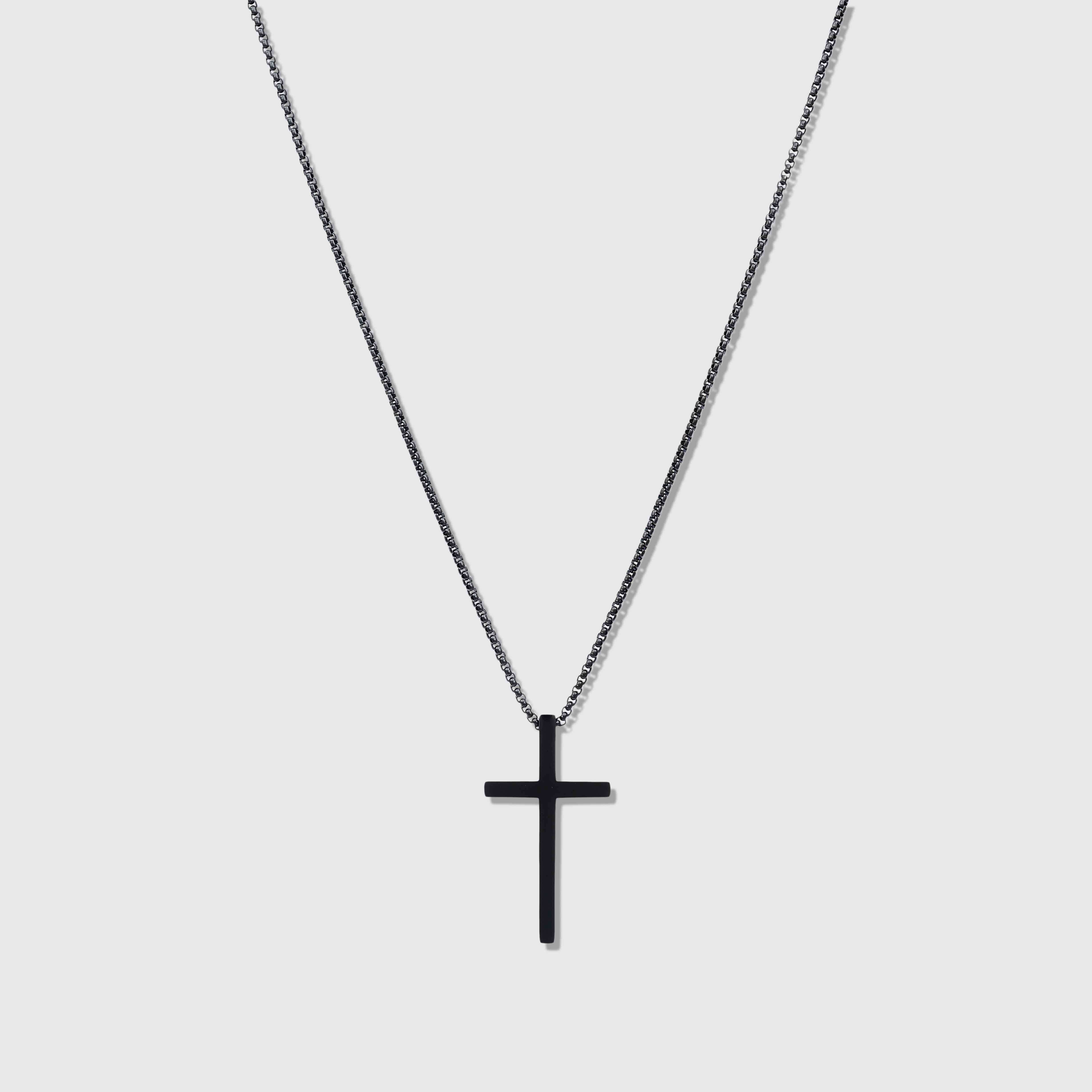 Cross Necklace (Black)