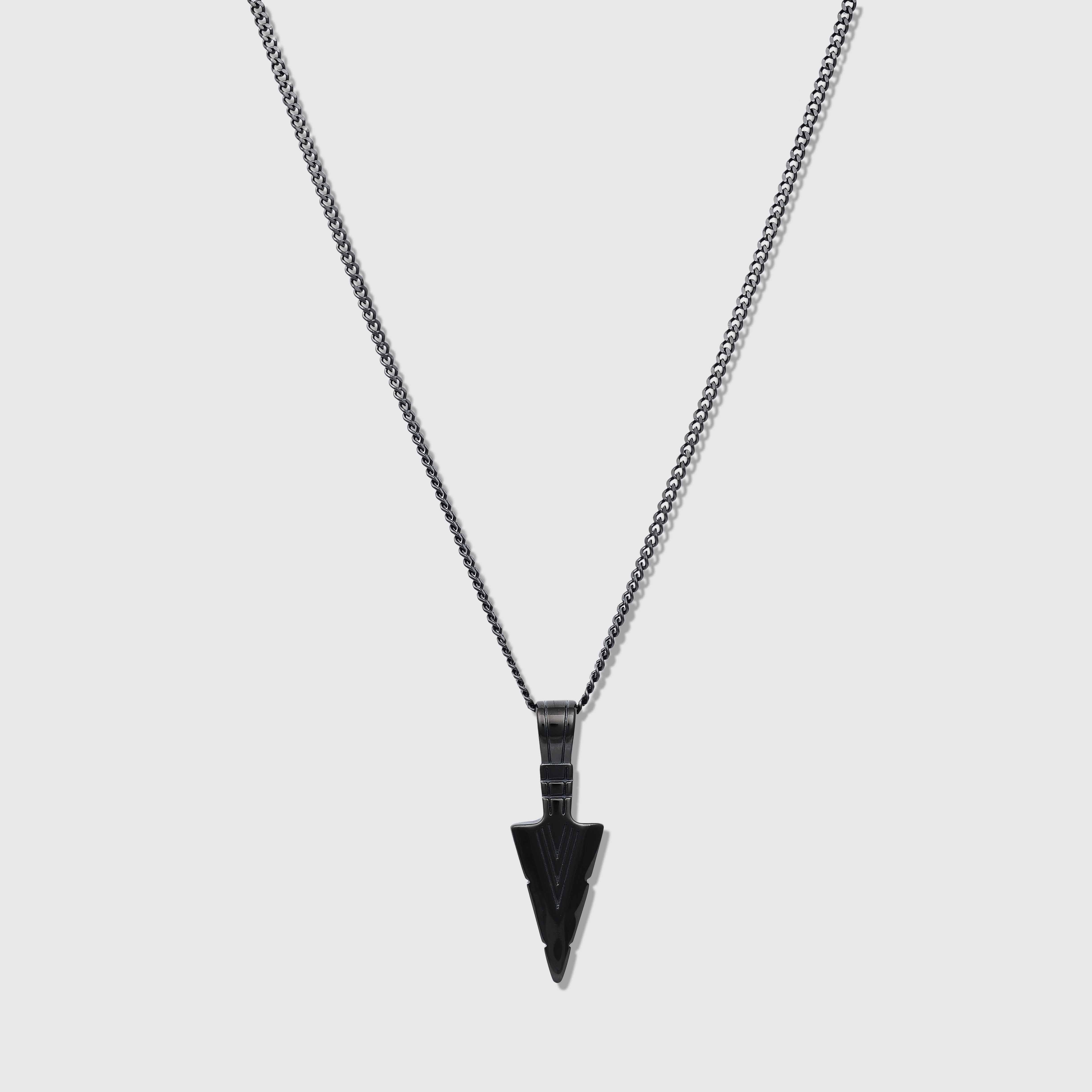 Arrow Head Necklace (Black)