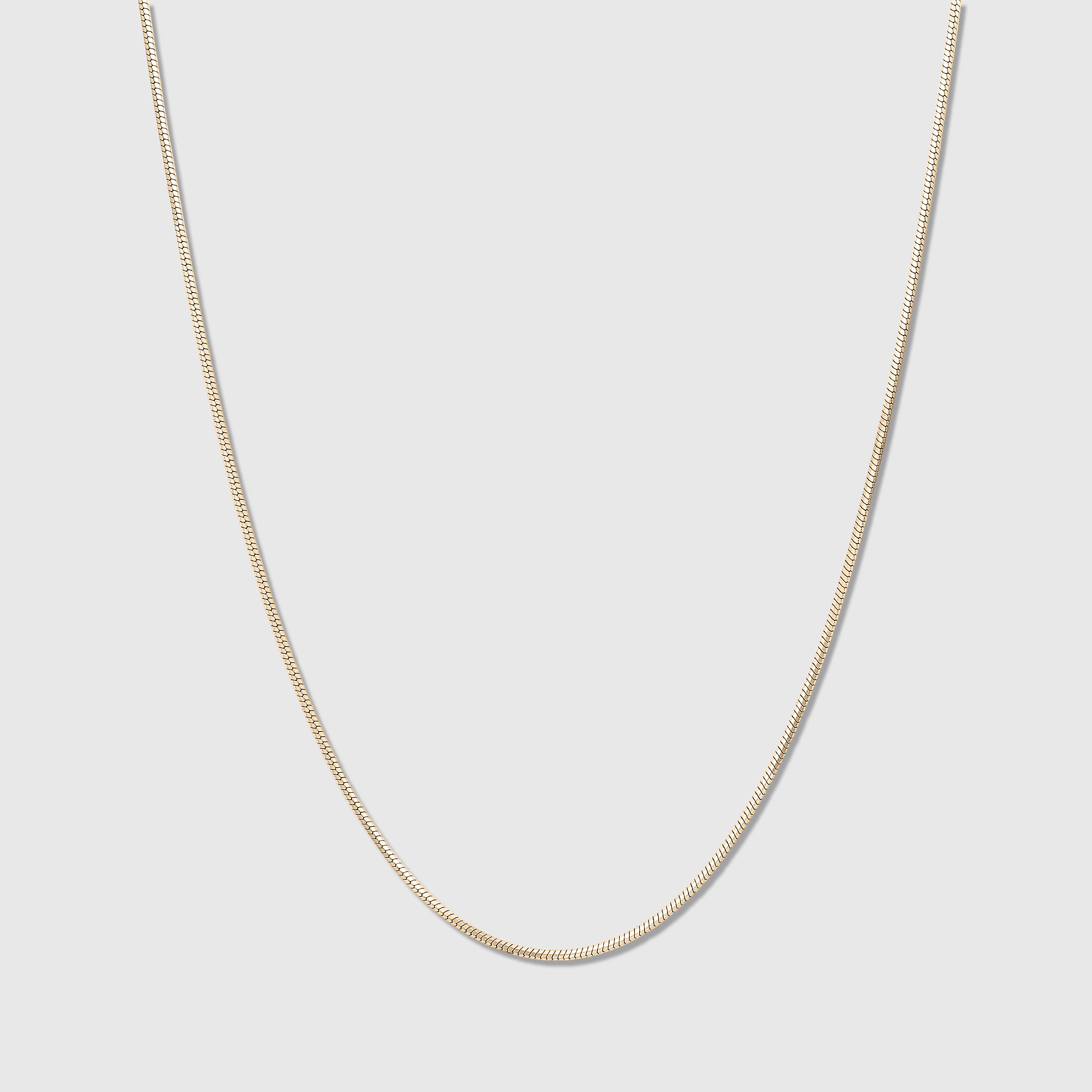 Classic Snake Chain Necklace (Gold)