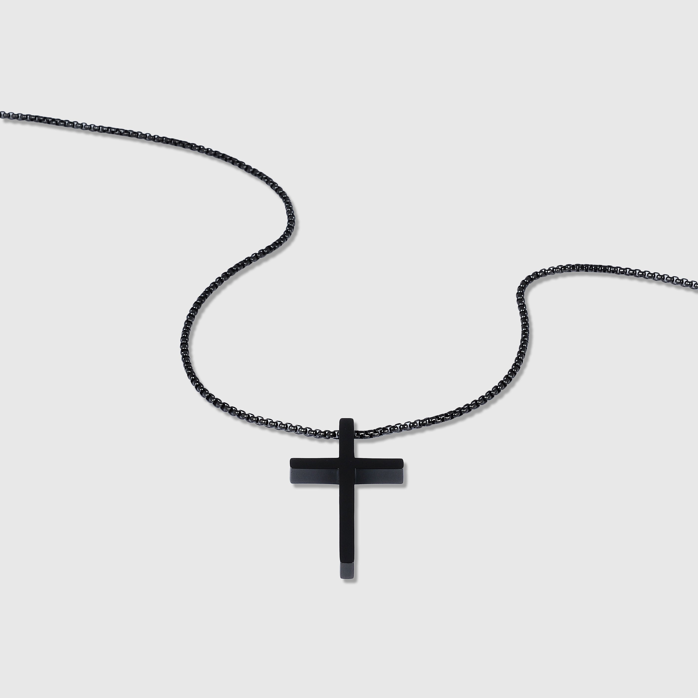 Cross Necklace (Black)