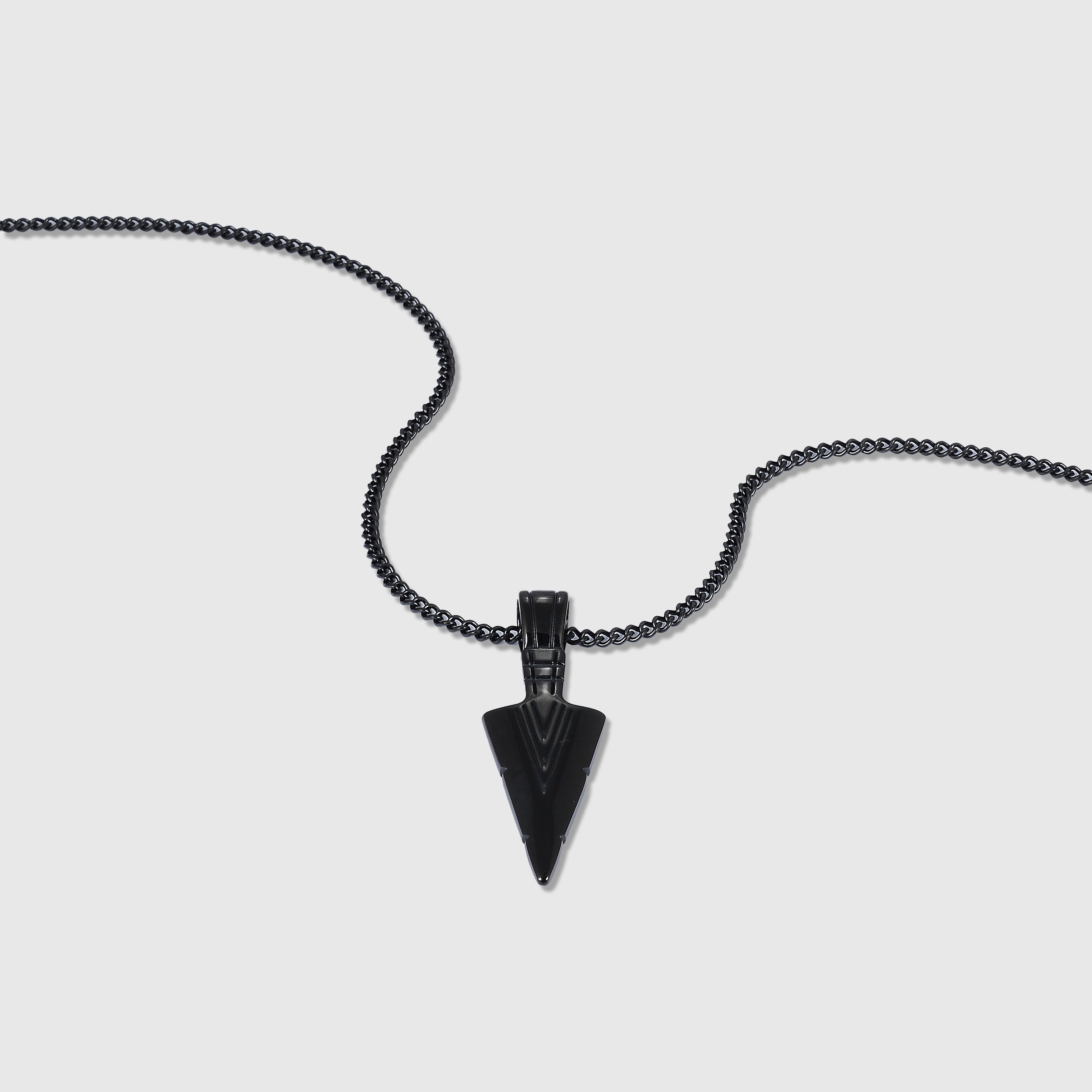 Arrow Head Necklace (Black)