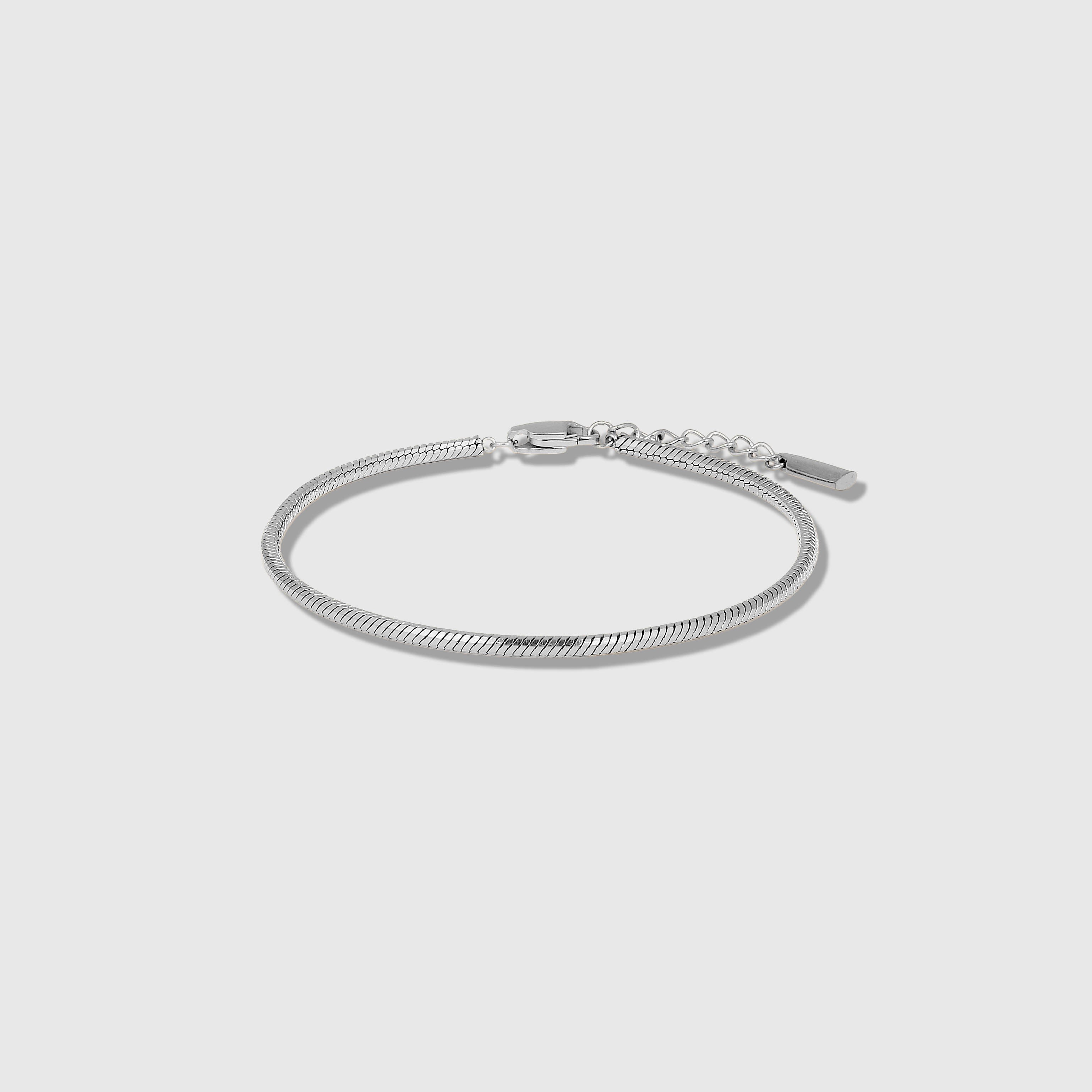 Classic Snake Chain Bracelet (Silver)