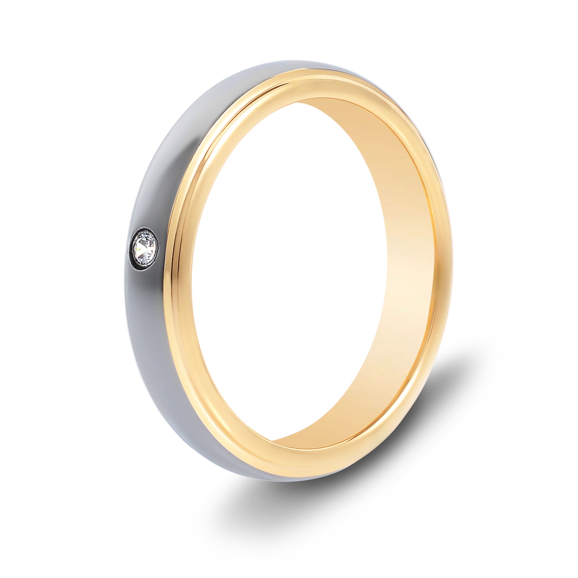 The Aurora - Women's Gold Tungsten Ring