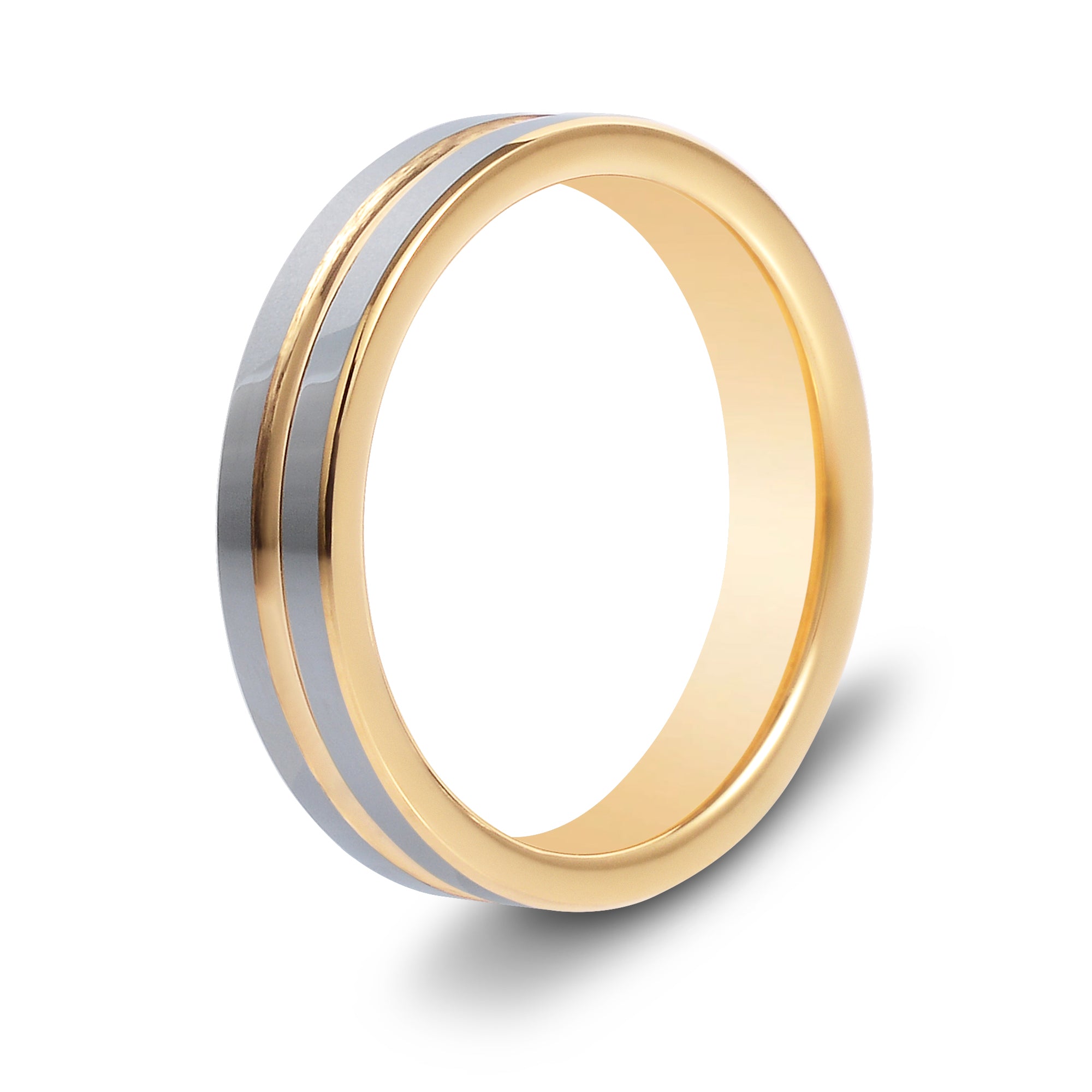 The Equinox - Women's Gold Tungsten Ring