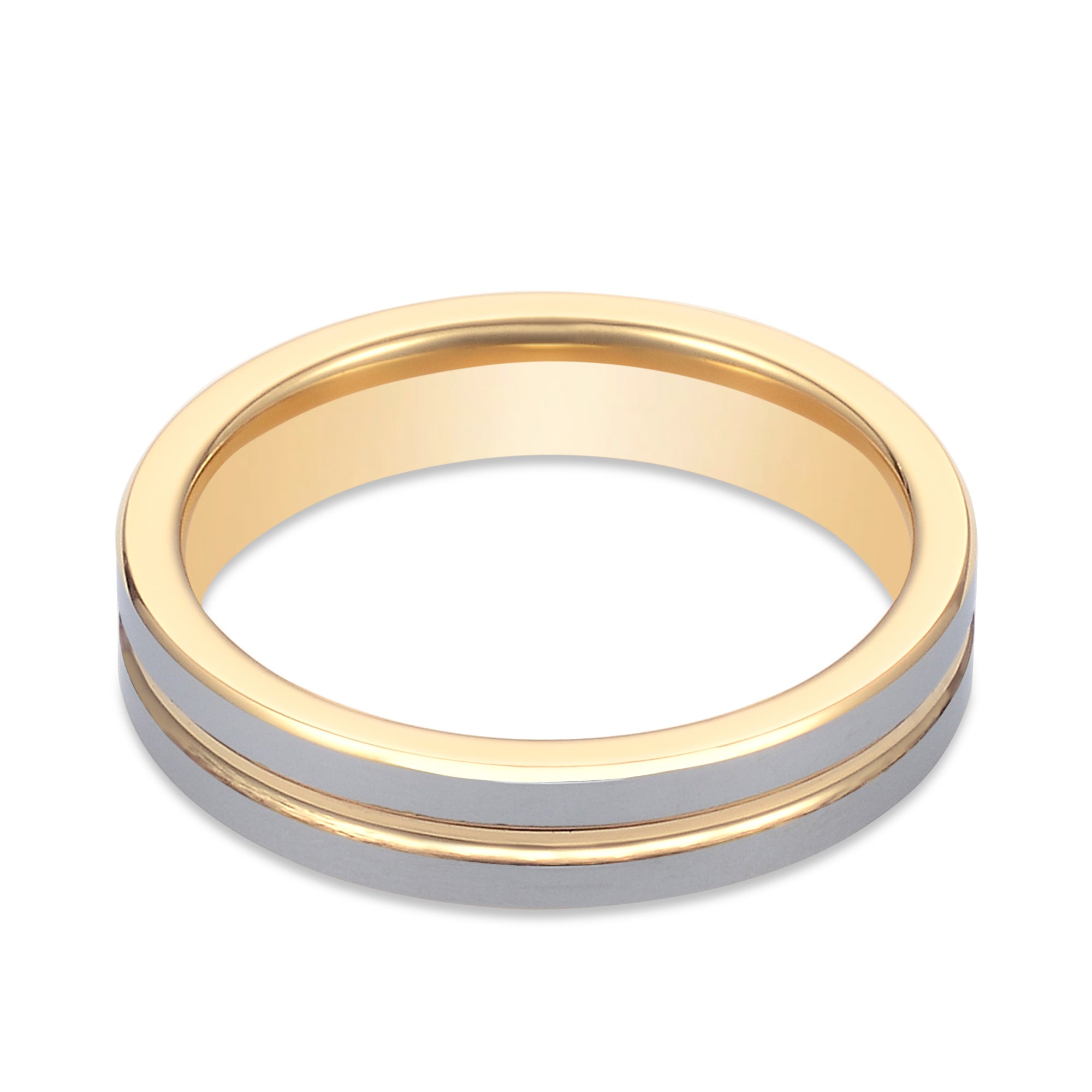 The Equinox - Women's Gold Tungsten Ring