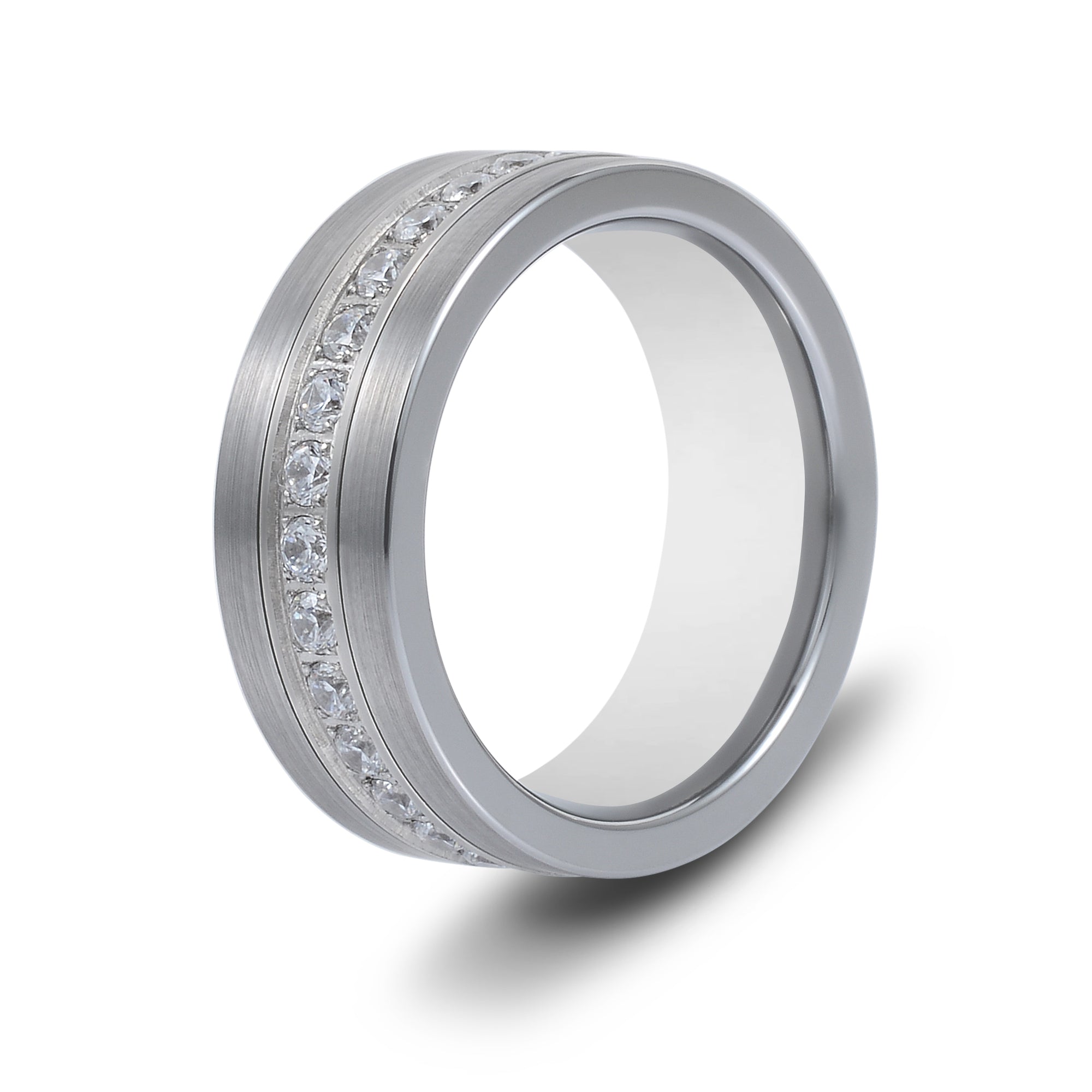 The Helios- Silver Tungsten Ring