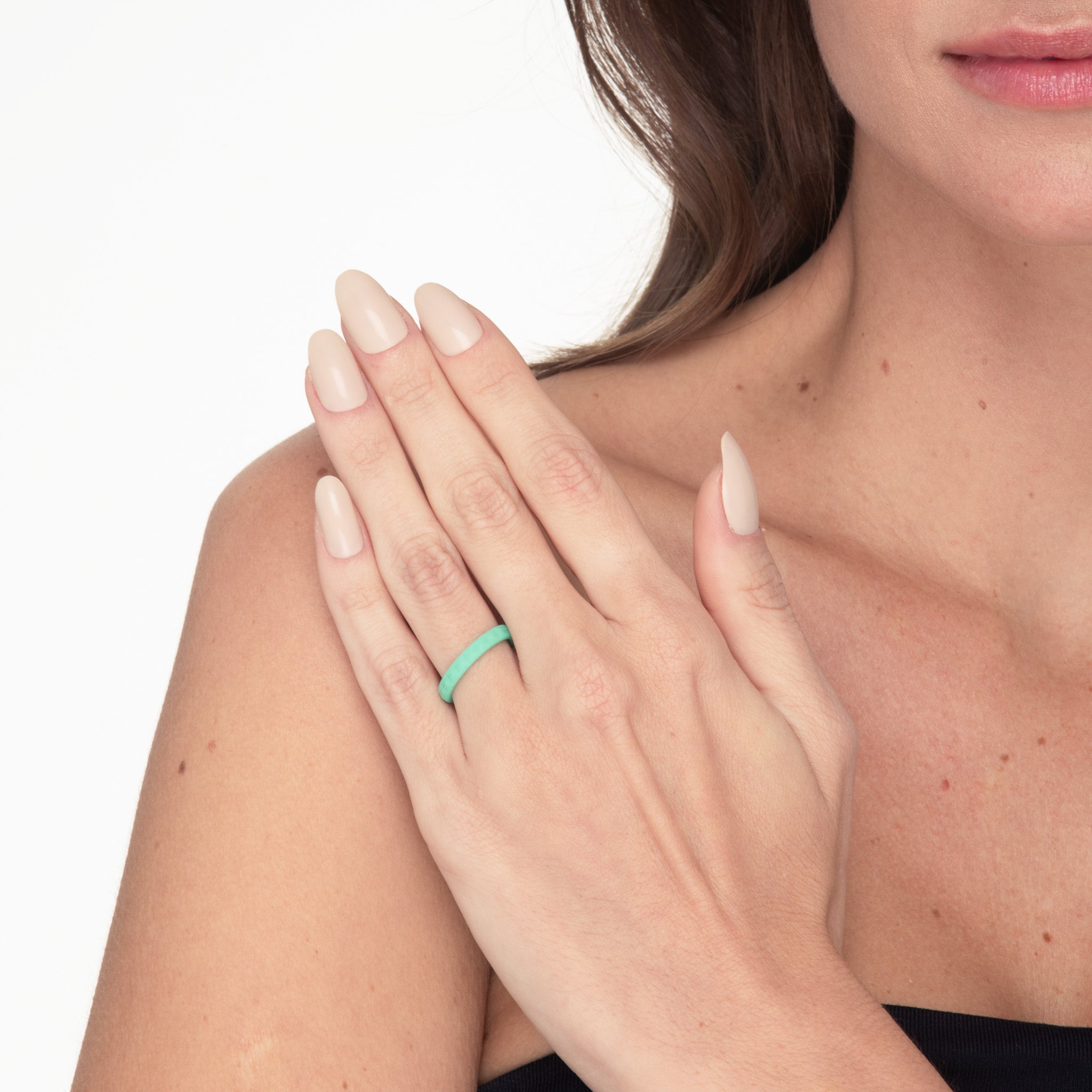 The Turquoise Tranquility - Women's Silicone Ring