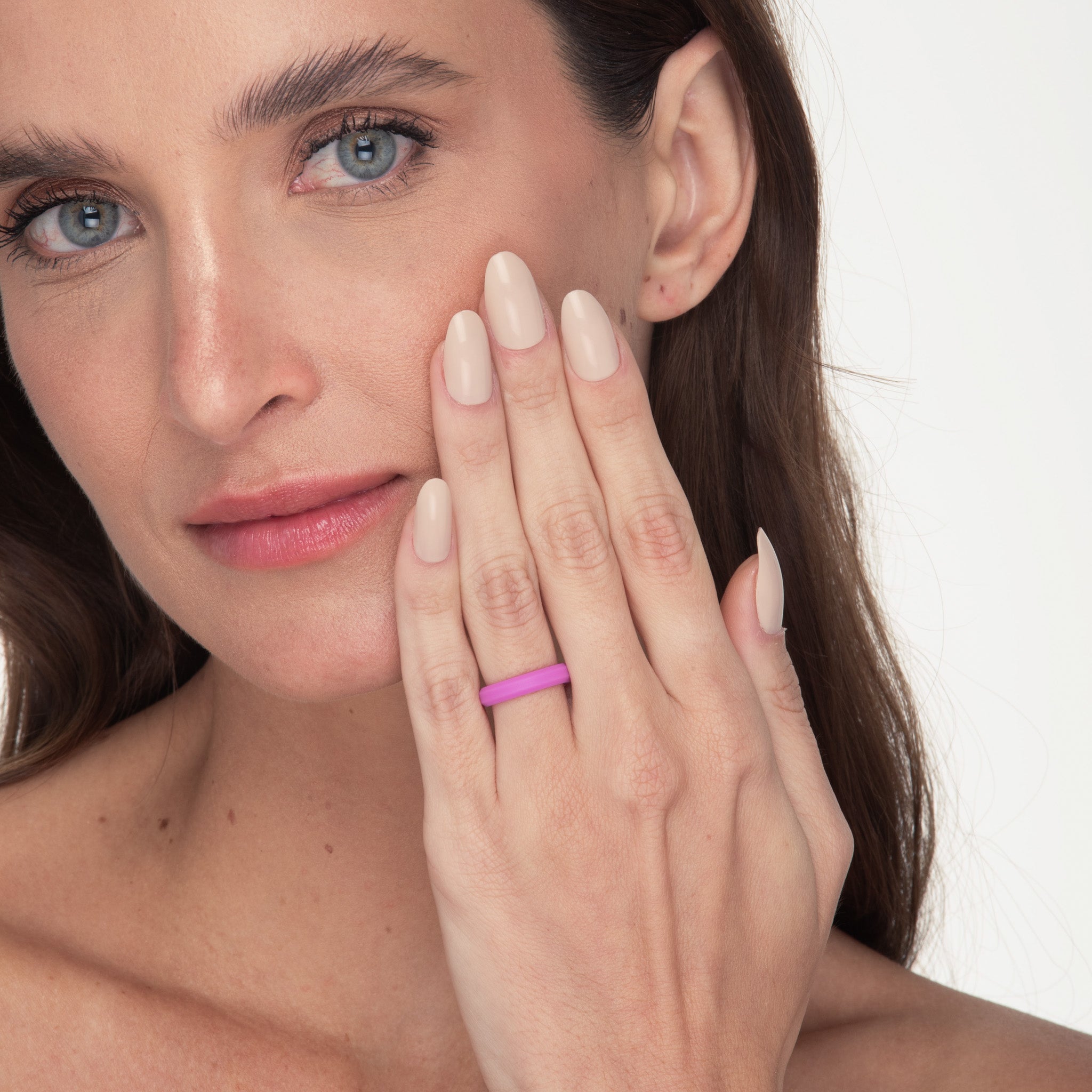 The Fuchsia Elegance - Women's Silicone Ring